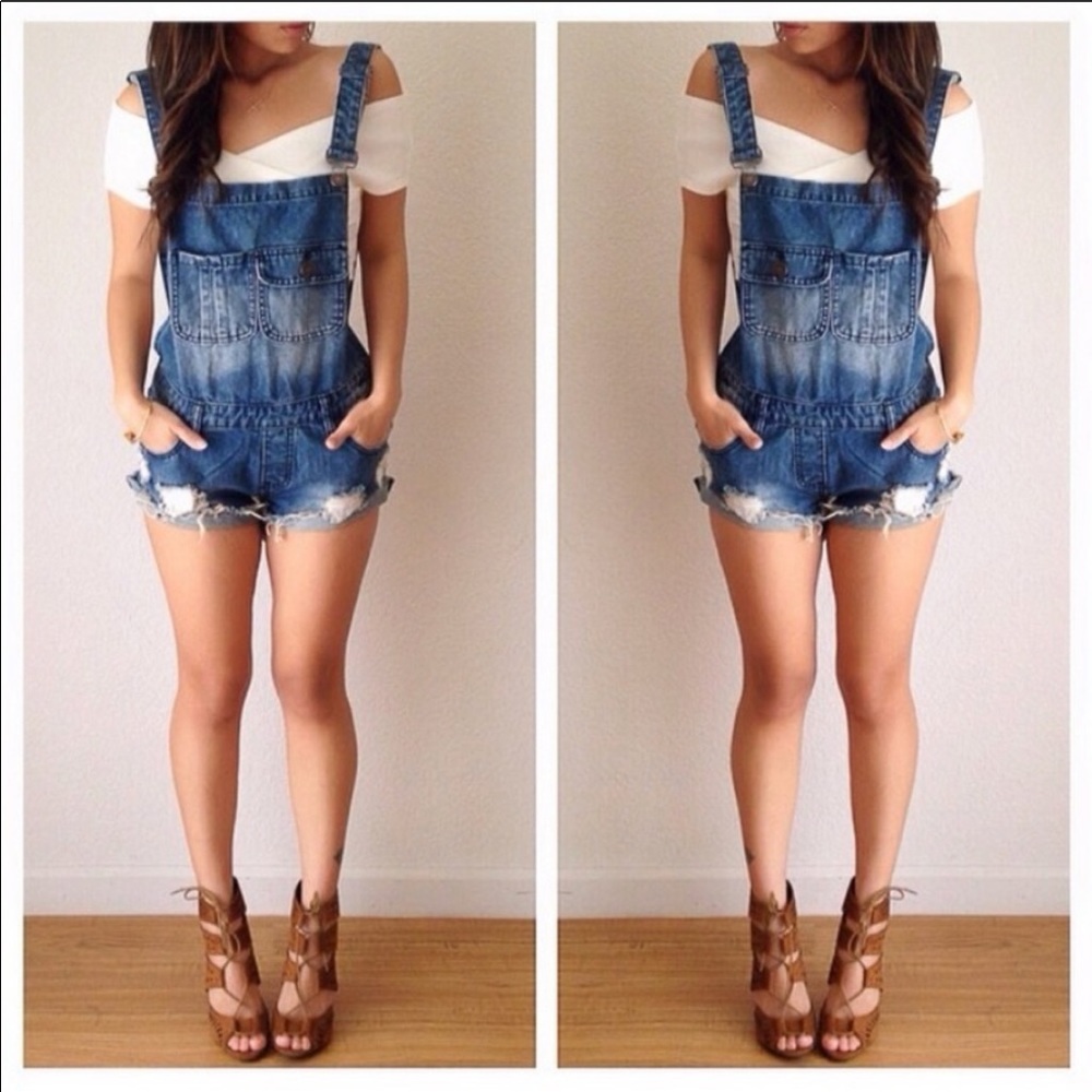 Denim overalls